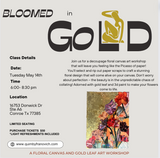 Bloomed in Gold Collage Art Workshop