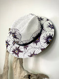 Purple Poppy Hand Painted Hat