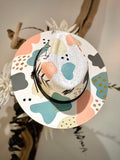 Floral Abstract Painted Hat
