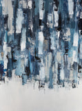"Tinted Blues" Abstract Original 36x48